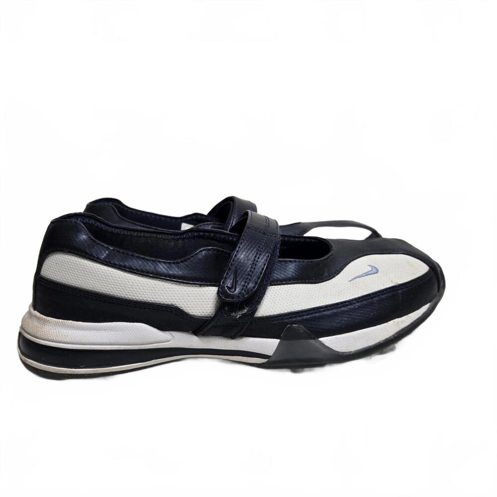 Nike Baseball Cleats Women's Navy White US 7.5 Spike Pattern Strap 309920-441